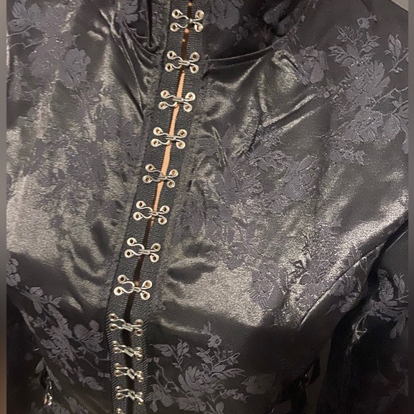 Coquette black Brocade jacket Medium NWT - Picture 4 of 14